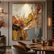 Abstract Textured Canvas Colorful Painting #AB012