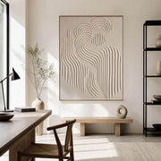 white 3D minimalist wall art #MA001